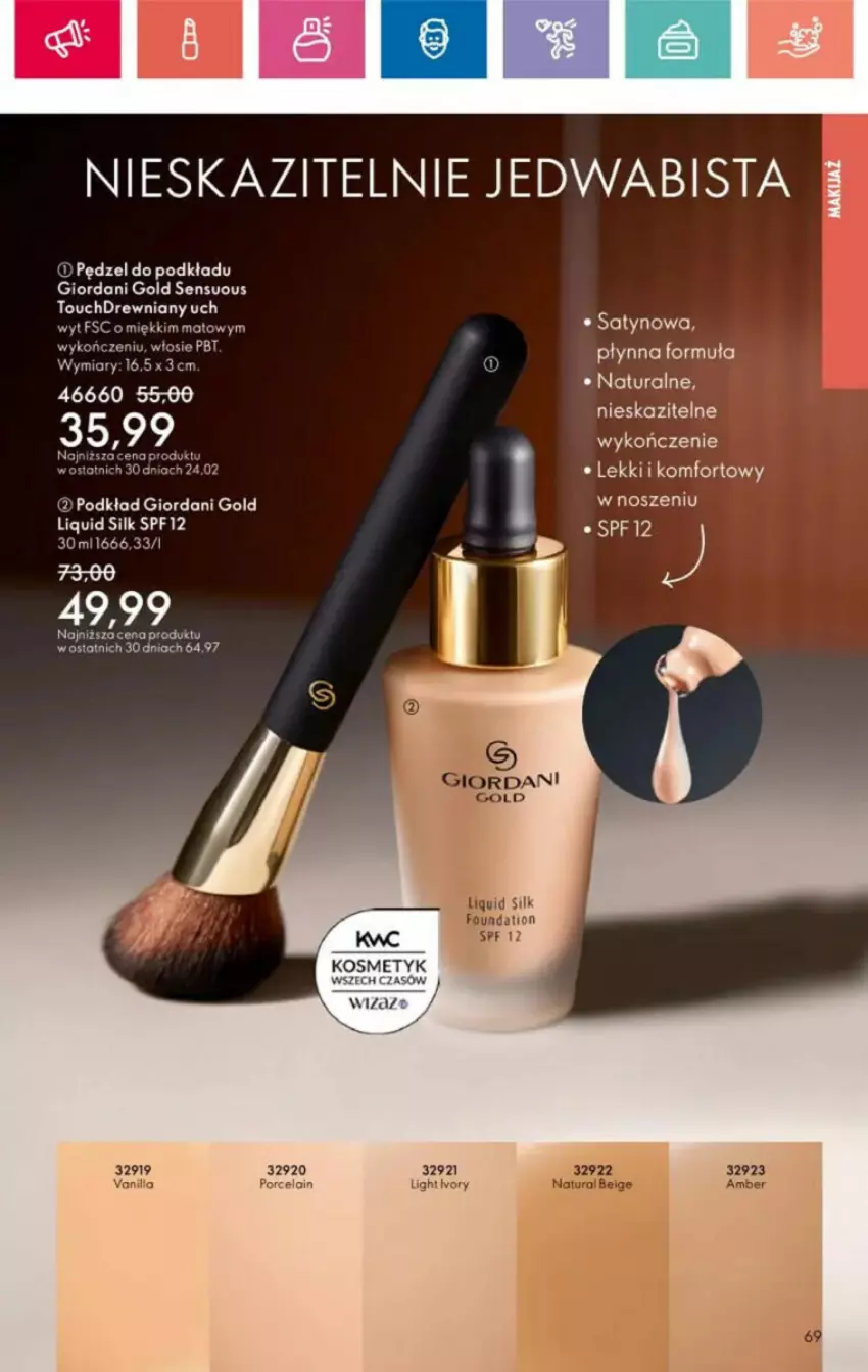 Gazetka promocyjna Oriflame - ważna 10.11 do 30.11.2024 - strona 147 - produkty: Giordani Gold, Podkład, Por