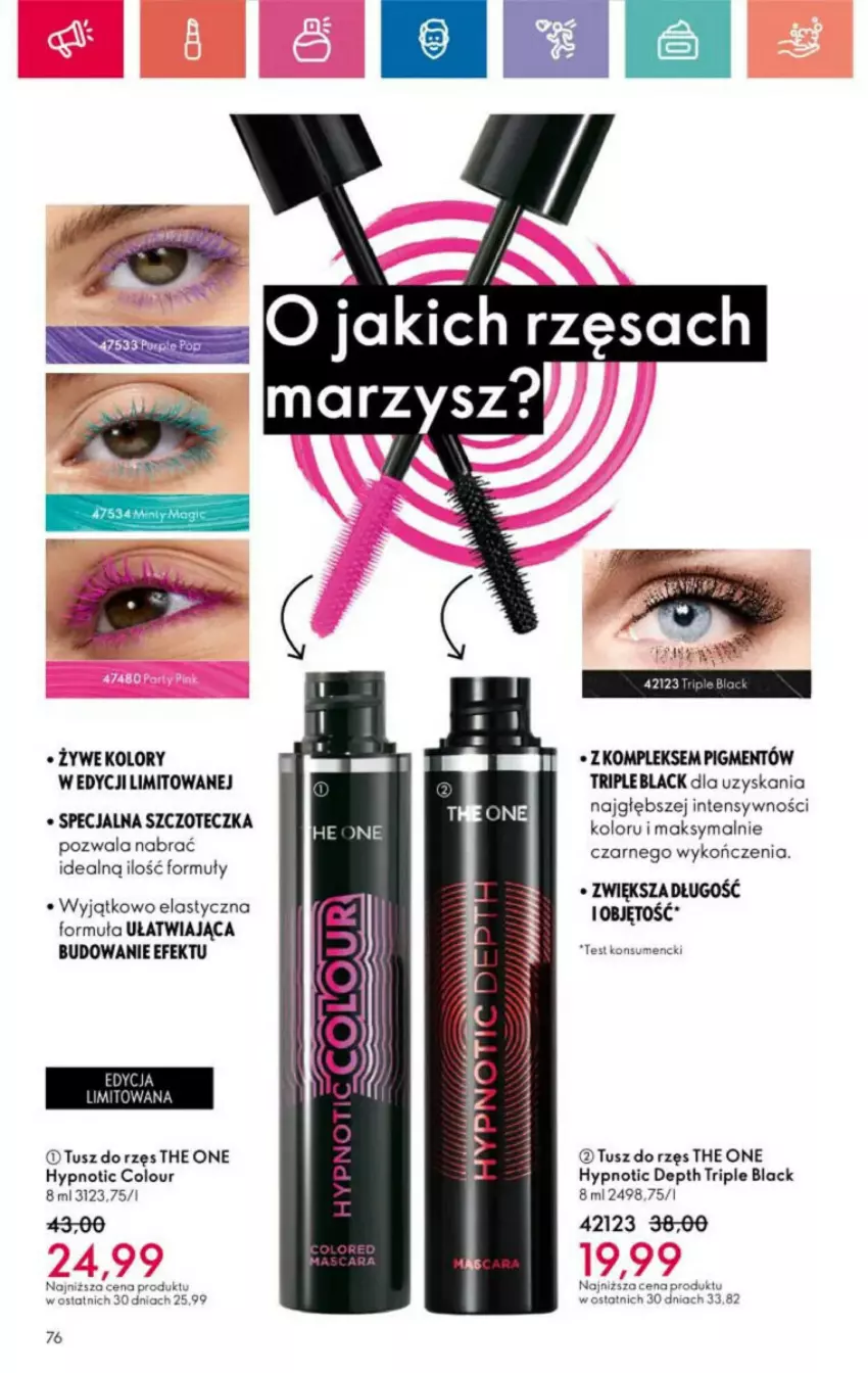 Gazetka promocyjna Oriflame - ważna 10.11 do 30.11.2024 - strona 155 - produkty: Lack, Szczoteczka, The ONE, Tusz