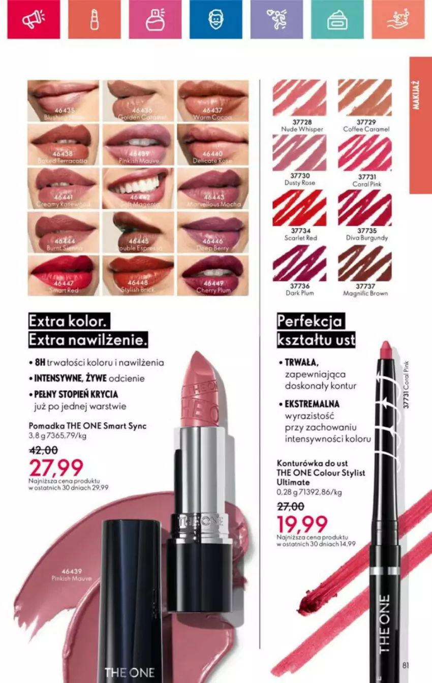 Gazetka promocyjna Oriflame - ważna 10.11 do 30.11.2024 - strona 161 - produkty: Konturówka do ust, The ONE, Top