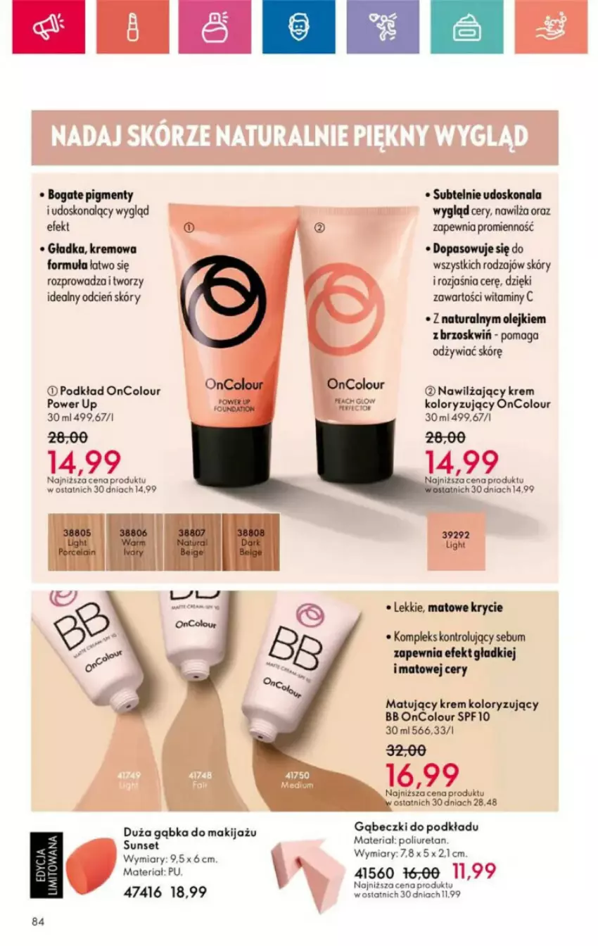 Gazetka promocyjna Oriflame - ważna 10.11 do 30.11.2024 - strona 164 - produkty: Cień, Makijaż, Olej, OnColour, Podkład