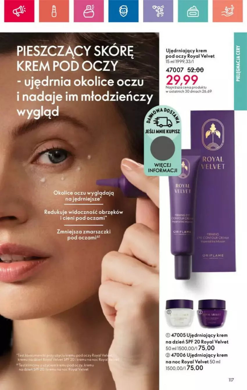 Gazetka promocyjna Oriflame - ważna 10.11 do 30.11.2024 - strona 21 - produkty: Krem na dzień, Krem pod oczy, Mars, Royal Velvet, Velvet