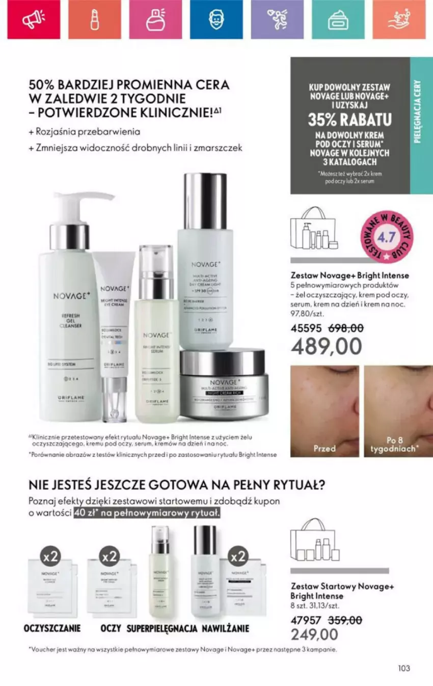 Gazetka promocyjna Oriflame - ważna 10.11 do 30.11.2024 - strona 6 - produkty: Krem na dzień, Krem pod oczy, Mars, NovAge, Obraz, Olej, Por, Rum, Ser, Serum