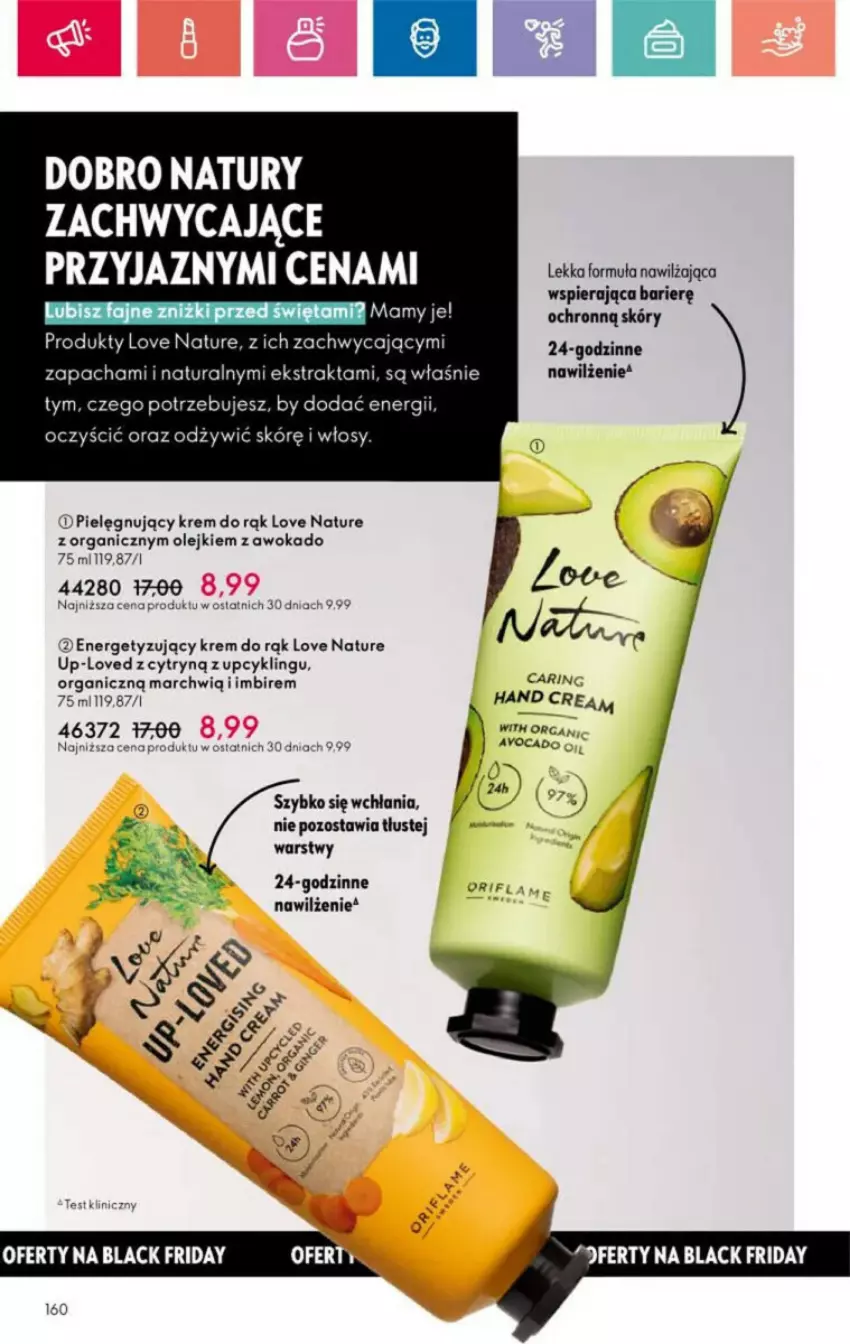 Gazetka promocyjna Oriflame - ważna 10.11 do 30.11.2024 - strona 69 - produkty: Avocado, Fa, Imbir, Krem do rąk, Lack, Love Nature, Olej