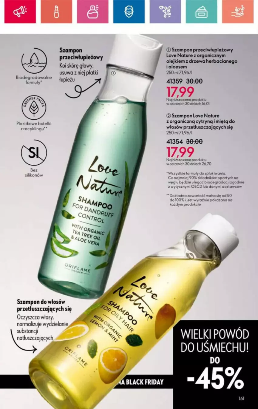 Gazetka promocyjna Oriflame - ważna 10.11 do 30.11.2024 - strona 70 - produkty: Gra, Lack, Love Nature, Olej, Szampon