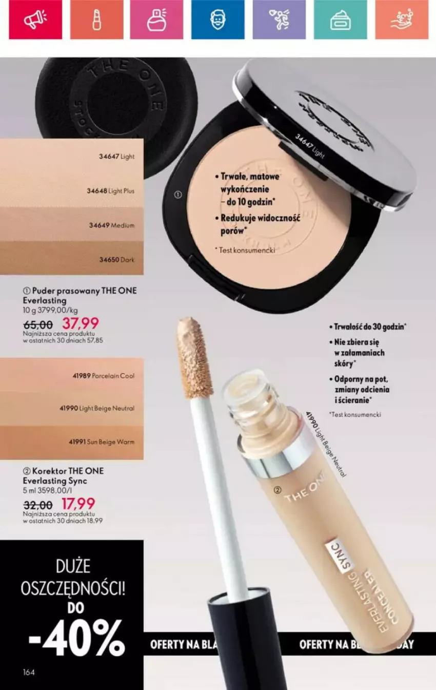 Gazetka promocyjna Oriflame - ważna 10.11 do 30.11.2024 - strona 73 - produkty: Gin, LG, Por, Puder, Puder prasowany, The ONE