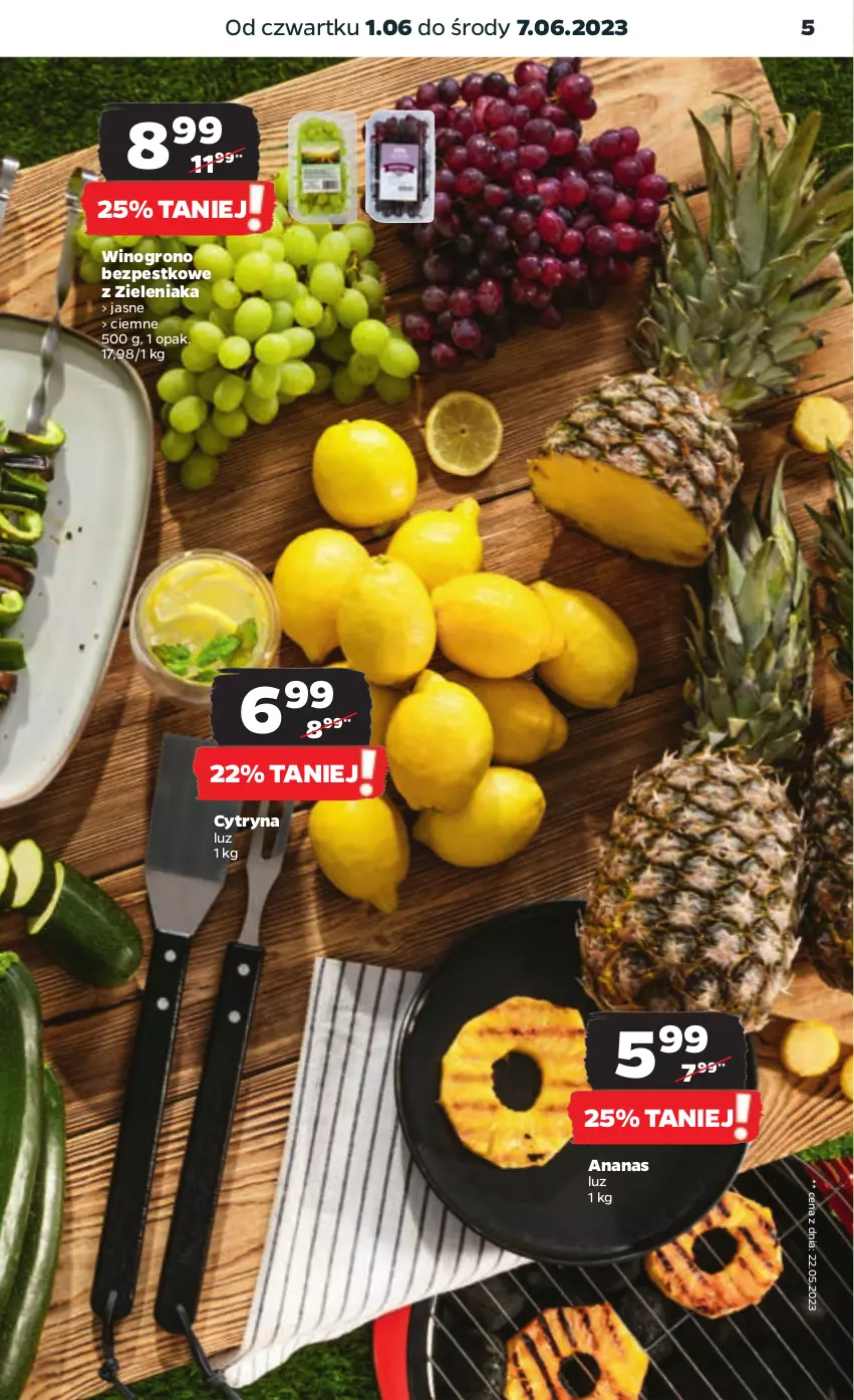 Gazetka promocyjna Netto - Artykuły spożywcze - ważna 01.06 do 07.06.2023 - strona 5 - produkty: Ananas, Wino