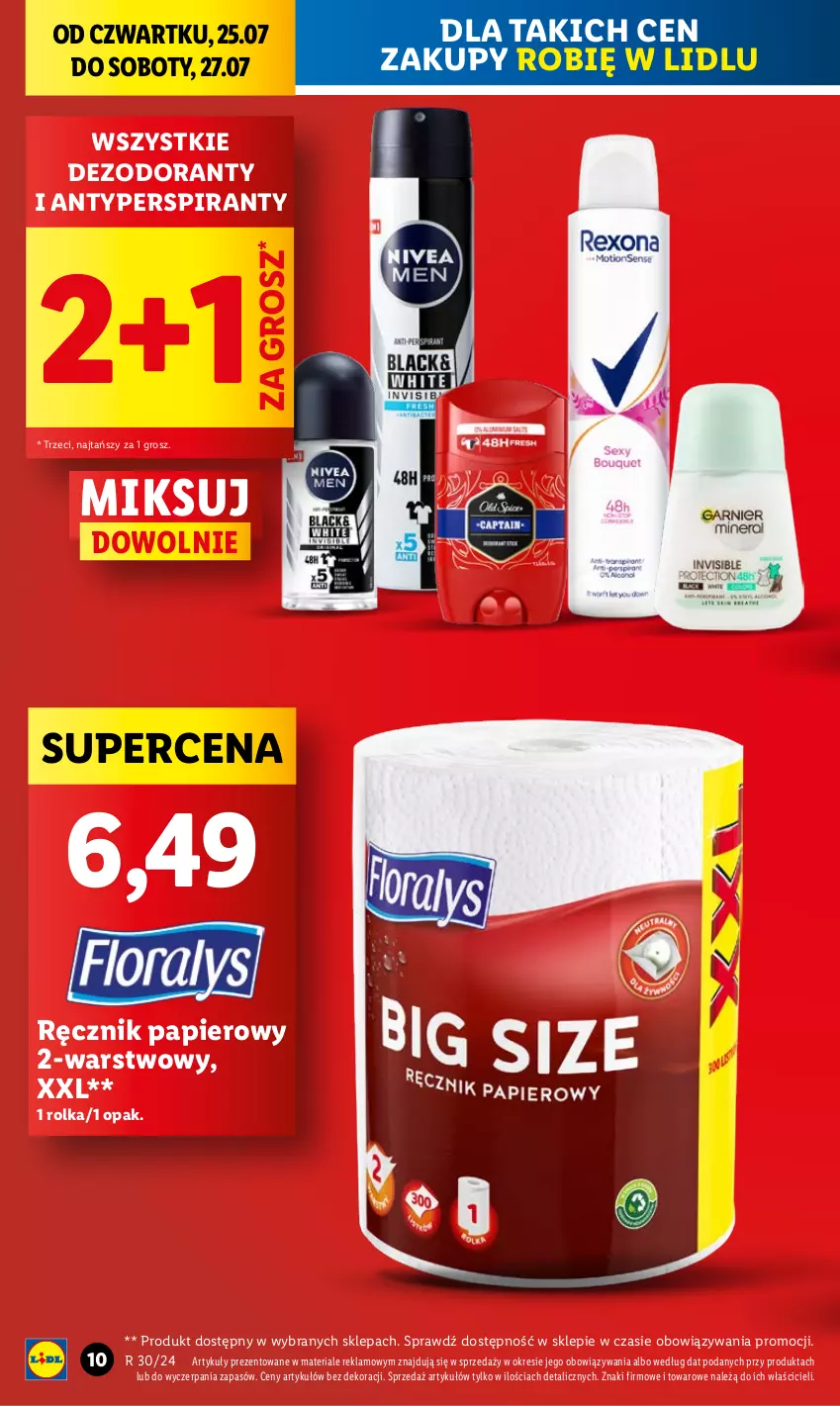 Gazetka promocyjna Lidl - GAZETKA - ważna 25.07 do 27.07.2024 - strona 10 - produkty: Antyperspirant, Dezodorant, Papier, Ręcznik