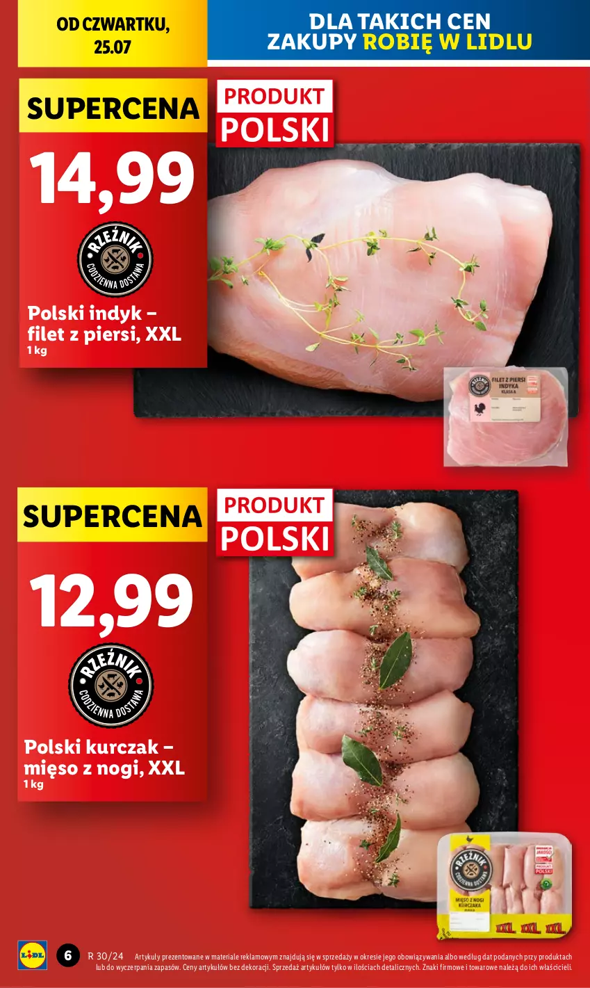 Gazetka promocyjna Lidl - GAZETKA - ważna 25.07 do 27.07.2024 - strona 6 - produkty: Kurczak, Mięso