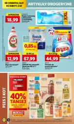 Gazetka promocyjna Lidl - GAZETKA - Gazetka - ważna od 27.07 do 27.07.2024 - strona 46 - produkty: Papier, Finish, Tablet, Proszek do prania, Papier toaletowy, Fairy, Zmywarki, Flora, Bryza, Tabletki do zmywarki, Fa