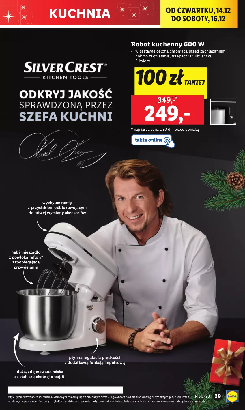 Gazetka promocyjna Lidl - GAZETKA - ważna 11.12 do 17.12.2023 - strona 33 - produkty: Kuchnia, Mieszadło, Miska, Robot, Trzepaczka