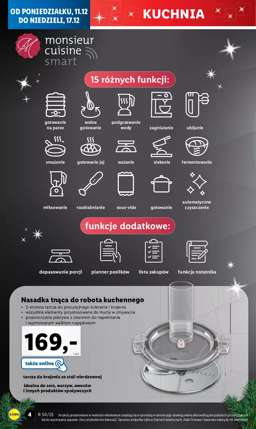 Gazetka promocyjna Lidl - GAZETKA - ważna 11.12 do 17.12.2023 - strona 6 - produkty: Kuchnia, Pokrywa, Por, Robot, Ser