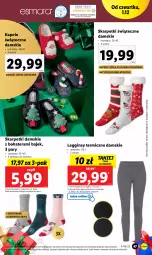 Gazetka promocyjna Lidl - GAZETKA - Gazetka - ważna od 03.12 do 03.12.2022 - strona 53 - produkty: Gin, Kapcie, Karp, Skarpetki, Tera, Legginsy