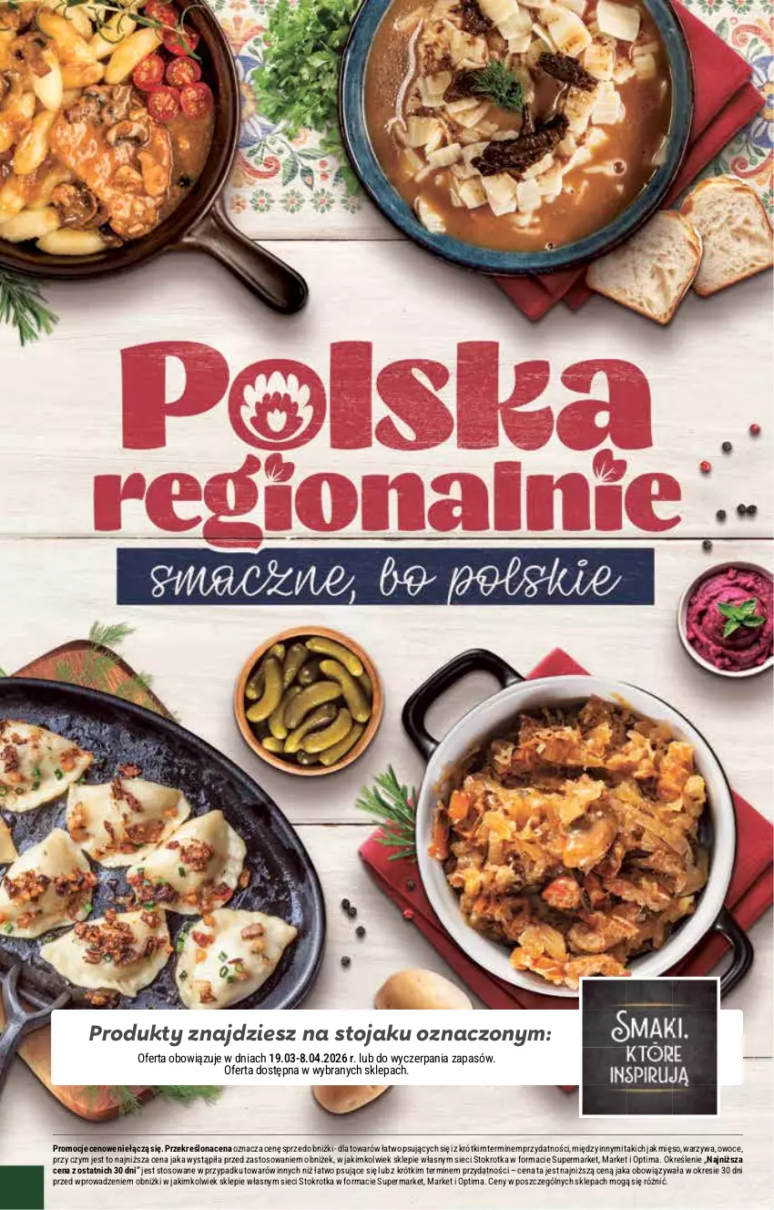 Gazetka promocyjna Stokrotka - Market - ważna 26.03 do 01.04.2026 - strona 30 - produkty: Mięso, Optima, Owoce, Stojak, Warzywa