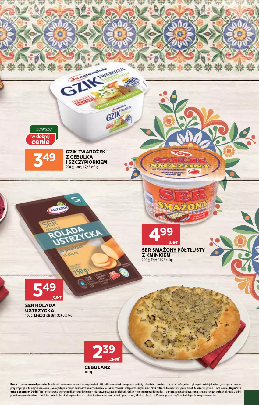 Gazetka promocyjna Stokrotka - Market - ważna 26.03 do 01.04.2026 - strona 31 - produkty: Cebula, Mięso, Optima, Owoce, Rolada, Rolada Ustrzycka, Ser, Top, Warzywa