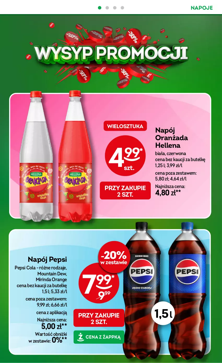 Gazetka promocyjna Żabka - gazetka-promocyjna-37-38-2026 - ważna 09.09 do 22.09.2026 - strona 16 - produkty: Hellena, Mirinda, Napój, Napoje, Oranżada, Pepsi