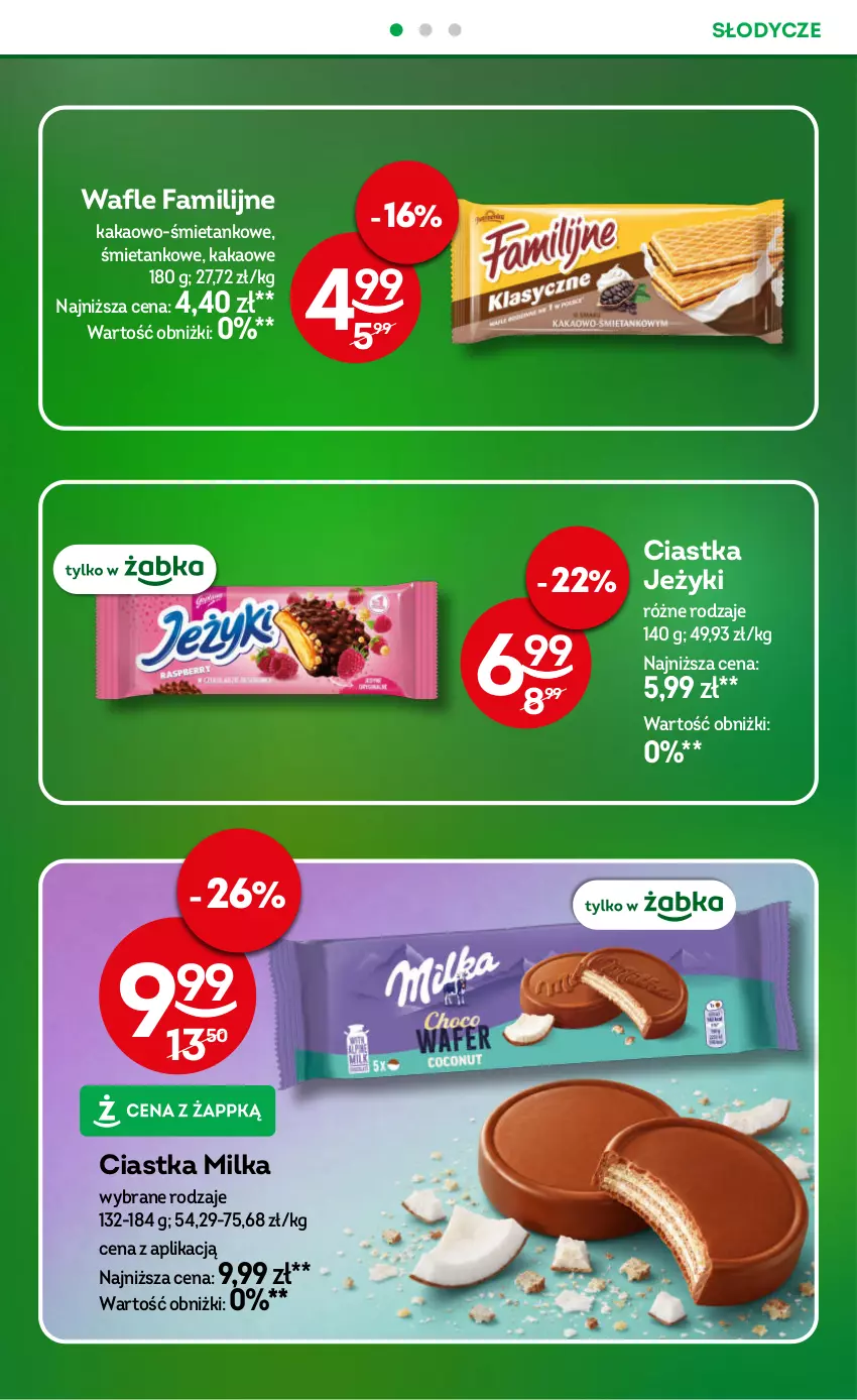 Gazetka promocyjna Żabka - gazetka-promocyjna-37-38-2026 - ważna 09.09 do 22.09.2026 - strona 23 - produkty: Ciastka, Fa, Jeżyki, Kakao, Milka, Wafle