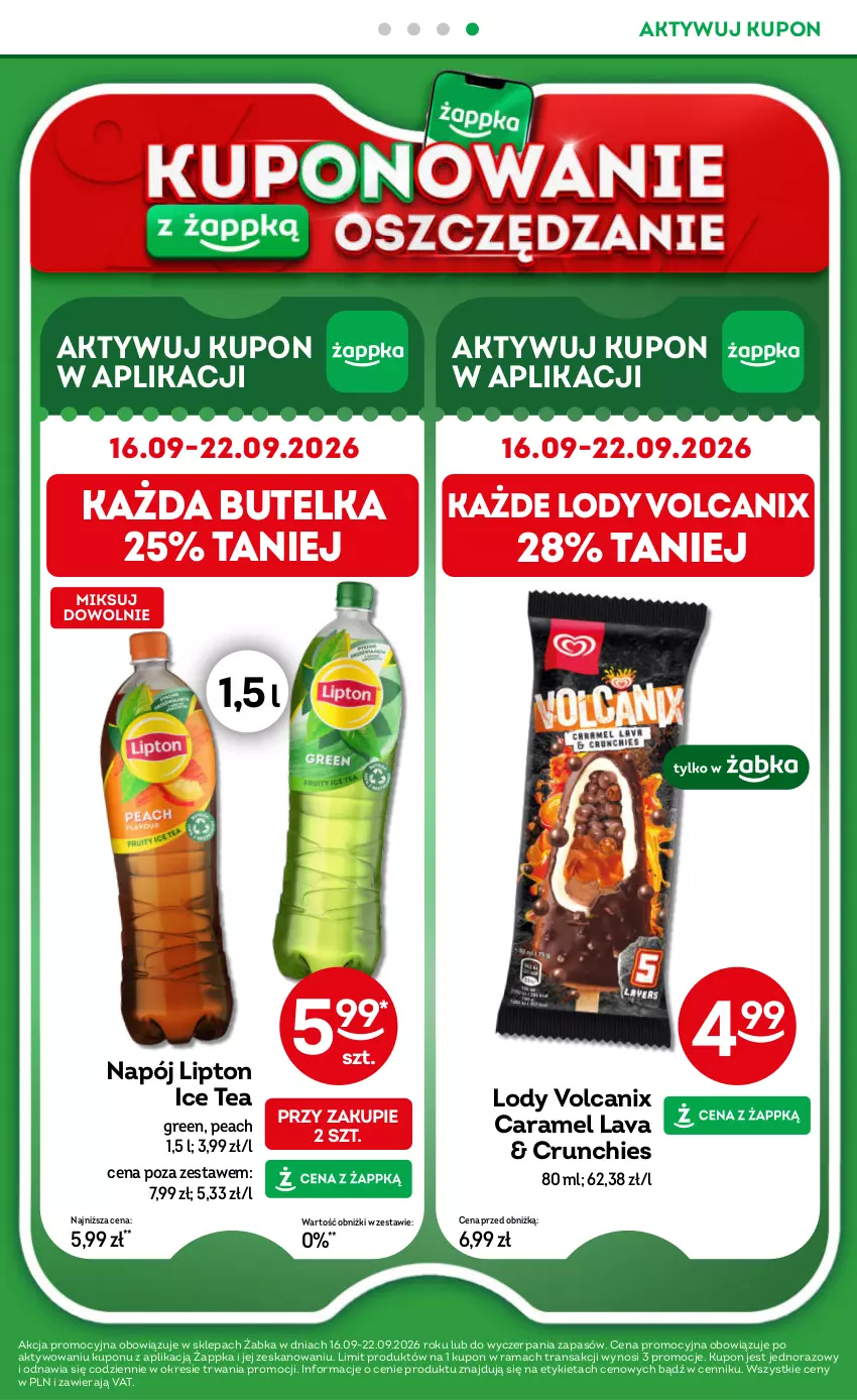 Gazetka promocyjna Żabka - gazetka-promocyjna-37-38-2026 - ważna 09.09 do 22.09.2026 - strona 31 - produkty: Ice tea, Lipton, Lody, Napój, Rama, Tran
