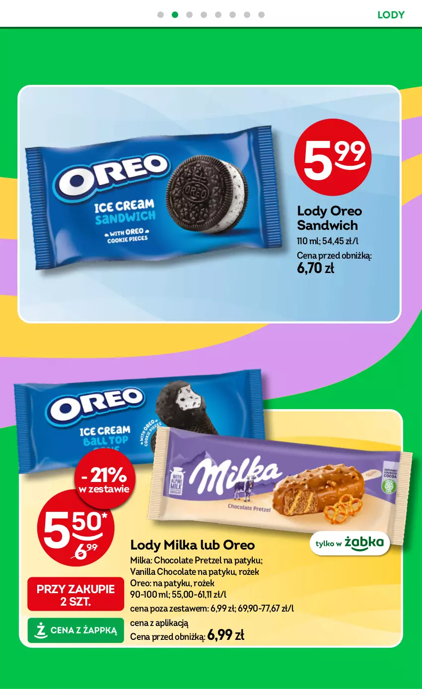 Gazetka promocyjna Żabka - gazetka-promocyjna-37-38-2026 - ważna 09.09 do 22.09.2026 - strona 43 - produkty: Lody, Milka, Oreo
