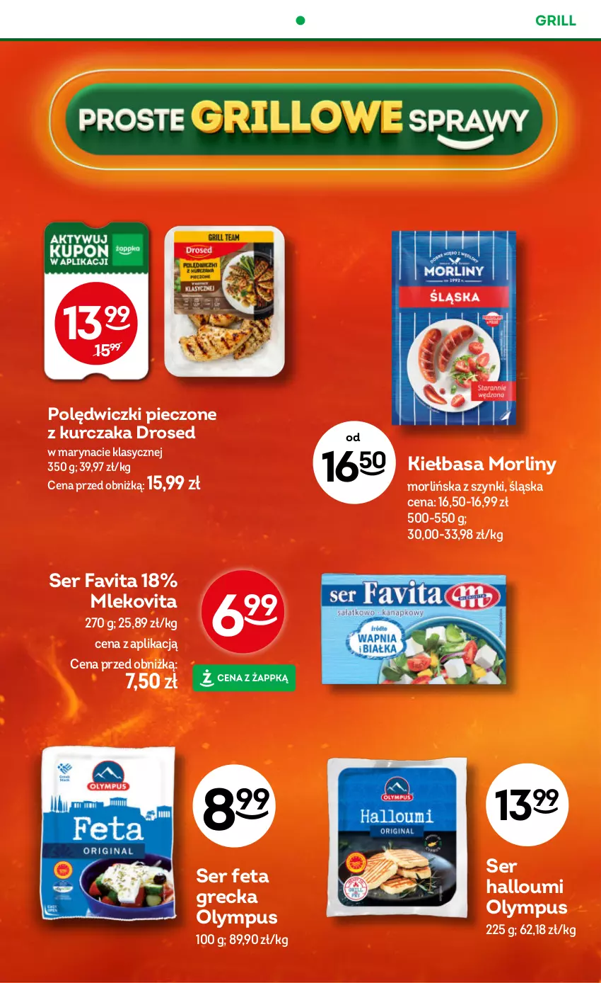 Gazetka promocyjna Żabka - gazetka-promocyjna-37-38-2026 - ważna 09.09 do 22.09.2026 - strona 55 - produkty: Fa, Favita, Feta, Grill, Kiełbasa, Kurczak, Mleko, Mlekovita, Morliny, Piec, Ser