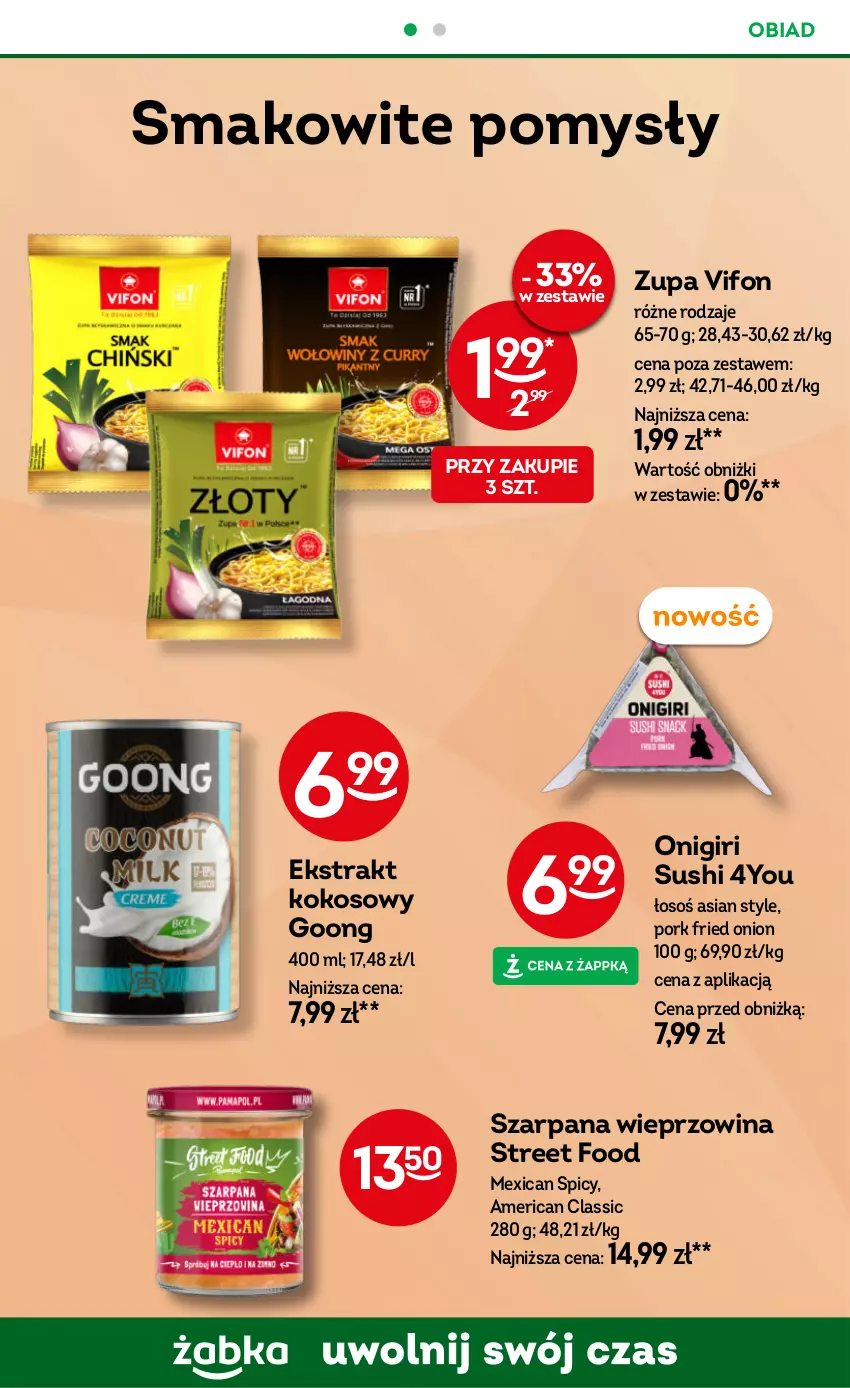 Gazetka promocyjna Żabka - gazetka-promocyjna-37-38-2026 - ważna 09.09 do 22.09.2026 - strona 56 - produkty: Kokos, Por, Sushi, Wieprzowina, Zupa