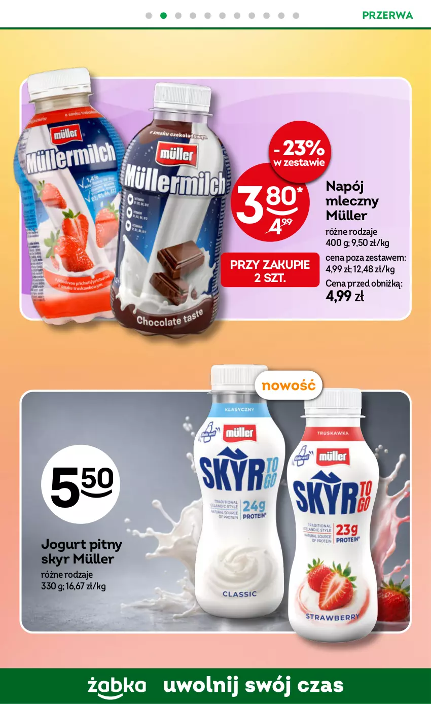 Gazetka promocyjna Żabka - gazetka-promocyjna-37-38-2026 - ważna 09.09 do 22.09.2026 - strona 63 - produkty: Jogurt, Jogurt pitny, Müller, Napój, Napój mleczny