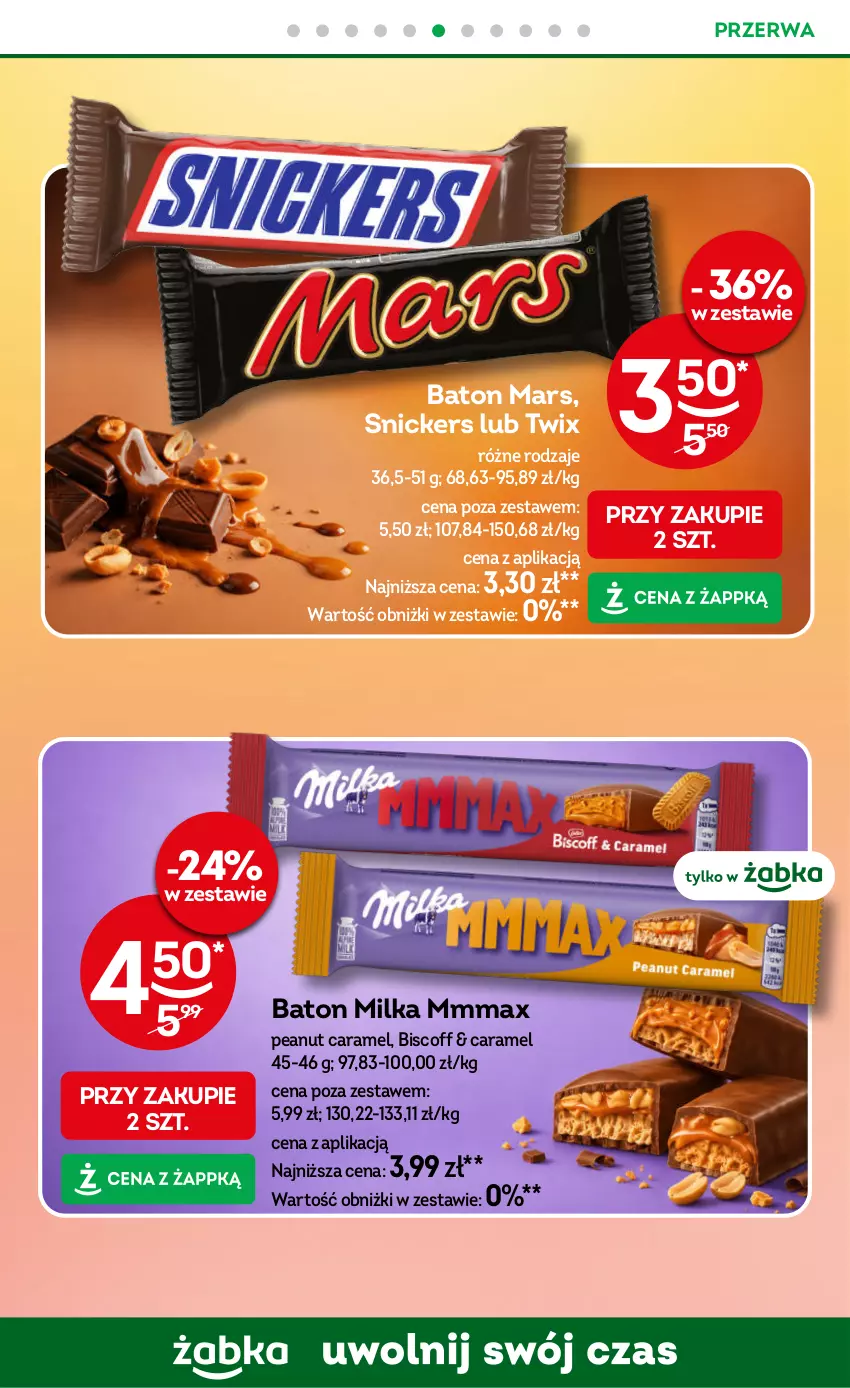 Gazetka promocyjna Żabka - gazetka-promocyjna-37-38-2026 - ważna 09.09 do 22.09.2026 - strona 67 - produkty: Baton, Mars, Milka, Snickers, Twix