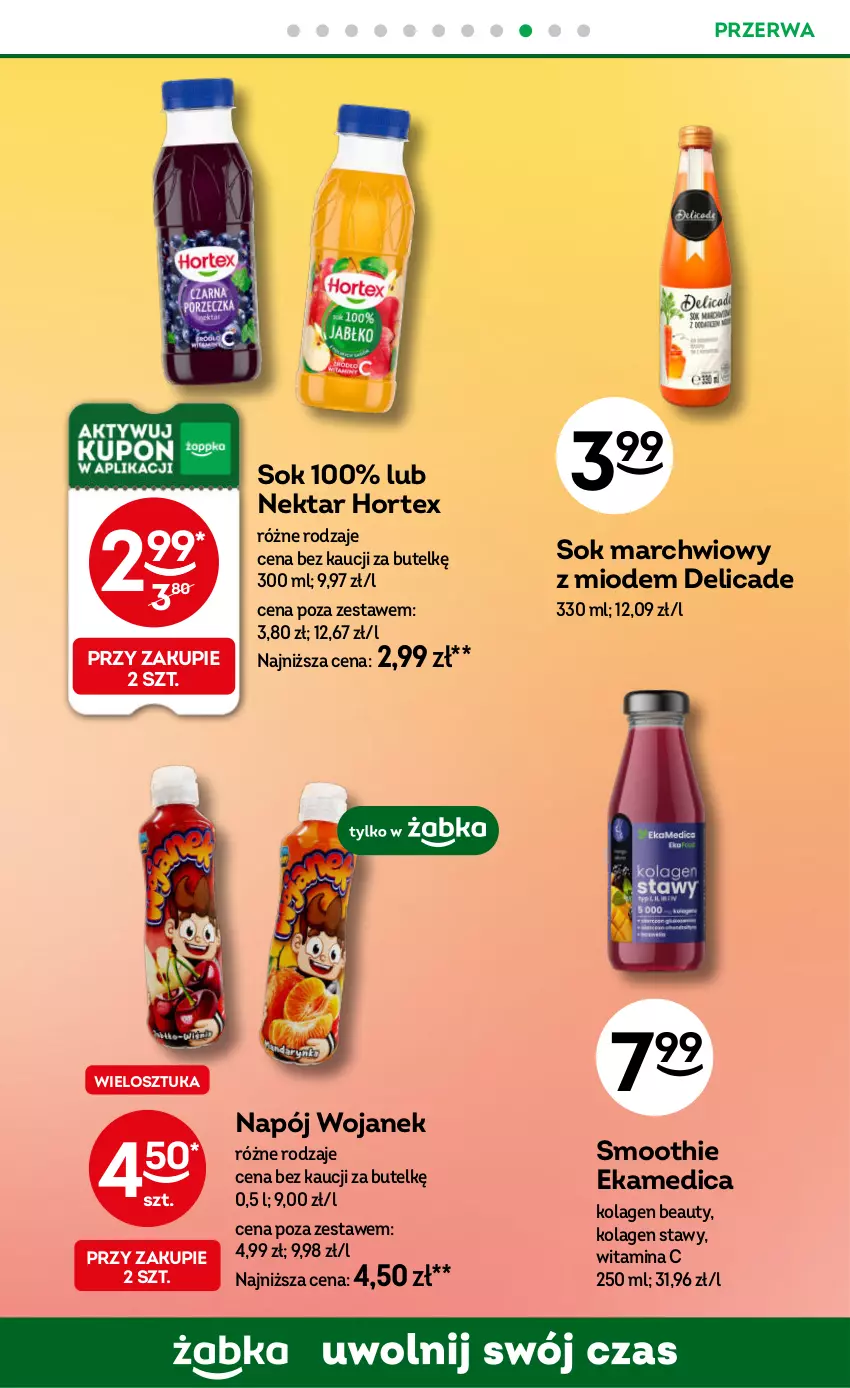 Gazetka promocyjna Żabka - gazetka-promocyjna-37-38-2026 - ważna 09.09 do 22.09.2026 - strona 70 - produkty: Hortex, Kolagen, Napój, Nektar, Smoothie, Sok