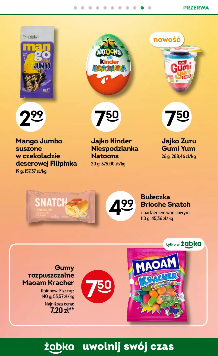 Gazetka promocyjna Żabka - gazetka-promocyjna-37-38-2026 - ważna 09.09 do 22.09.2026 - strona 71 - produkty: Deser, Inka, Kinder, Mango, Ser