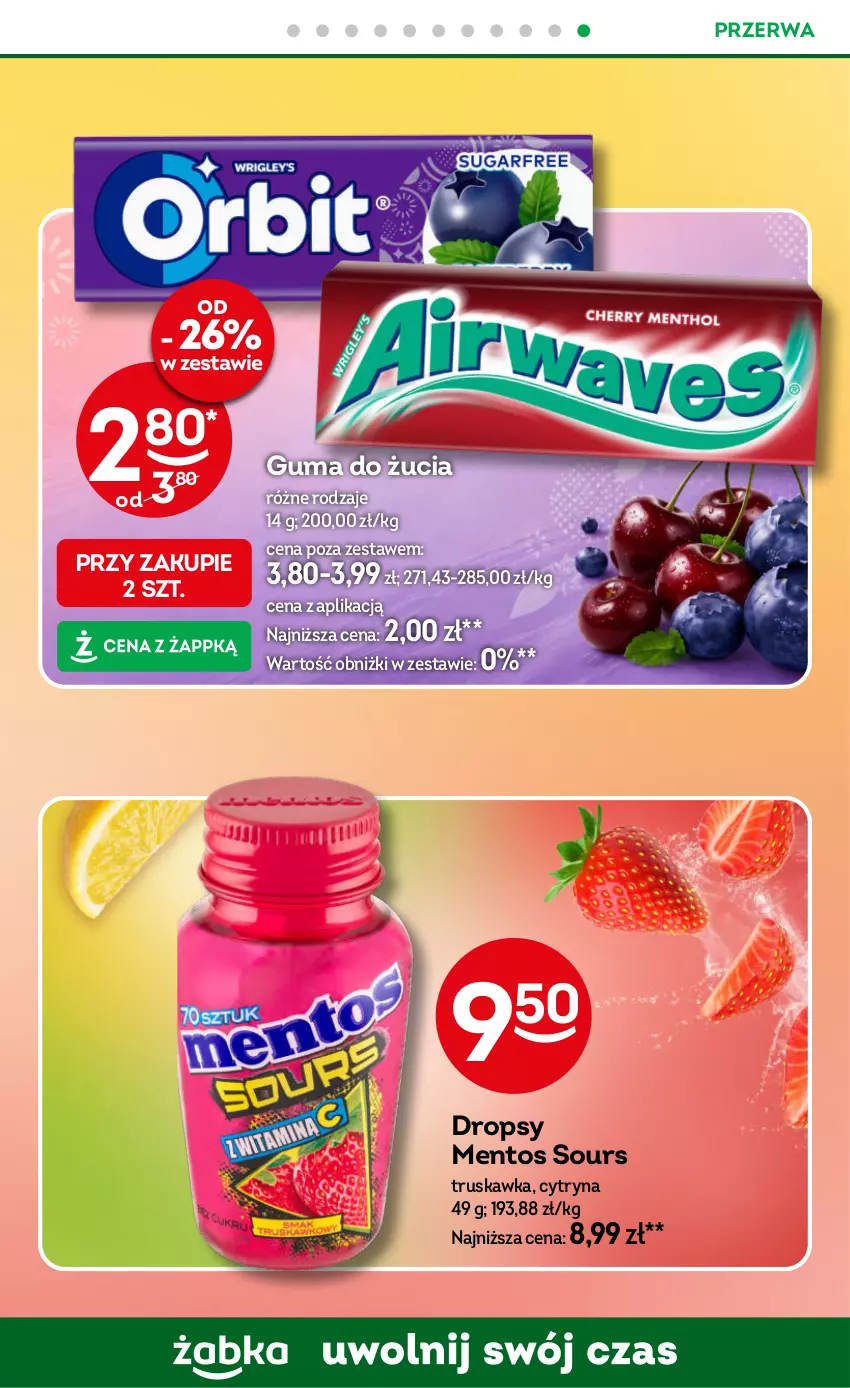 Gazetka promocyjna Żabka - gazetka-promocyjna-37-38-2026 - ważna 09.09 do 22.09.2026 - strona 72 - produkty: Guma do żucia, Mentos