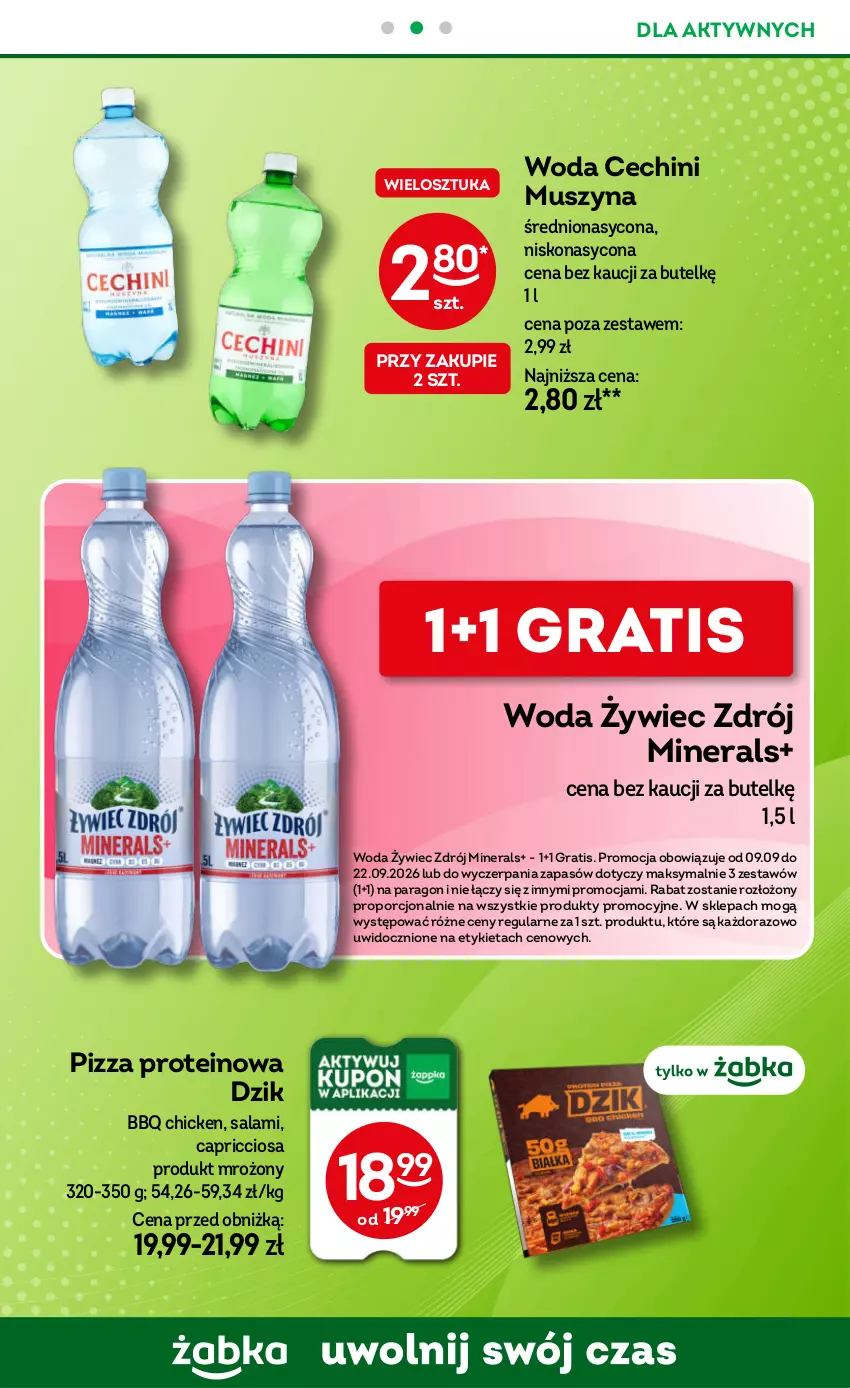 Gazetka promocyjna Żabka - gazetka-promocyjna-37-38-2026 - ważna 09.09 do 22.09.2026 - strona 77 - produkty: Gra, Mus, Pizza, Por, Salami, Szyna, Woda