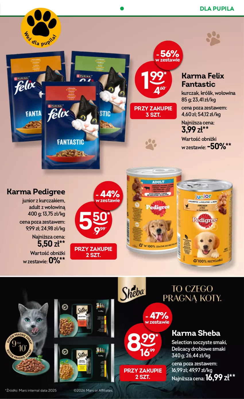 Gazetka promocyjna Żabka - gazetka-promocyjna-37-38-2026 - ważna 09.09 do 22.09.2026 - strona 82 - produkty: Fa, Fanta, Felix, Królik, Kurczak, Pedigree, Sheba, Wołowina