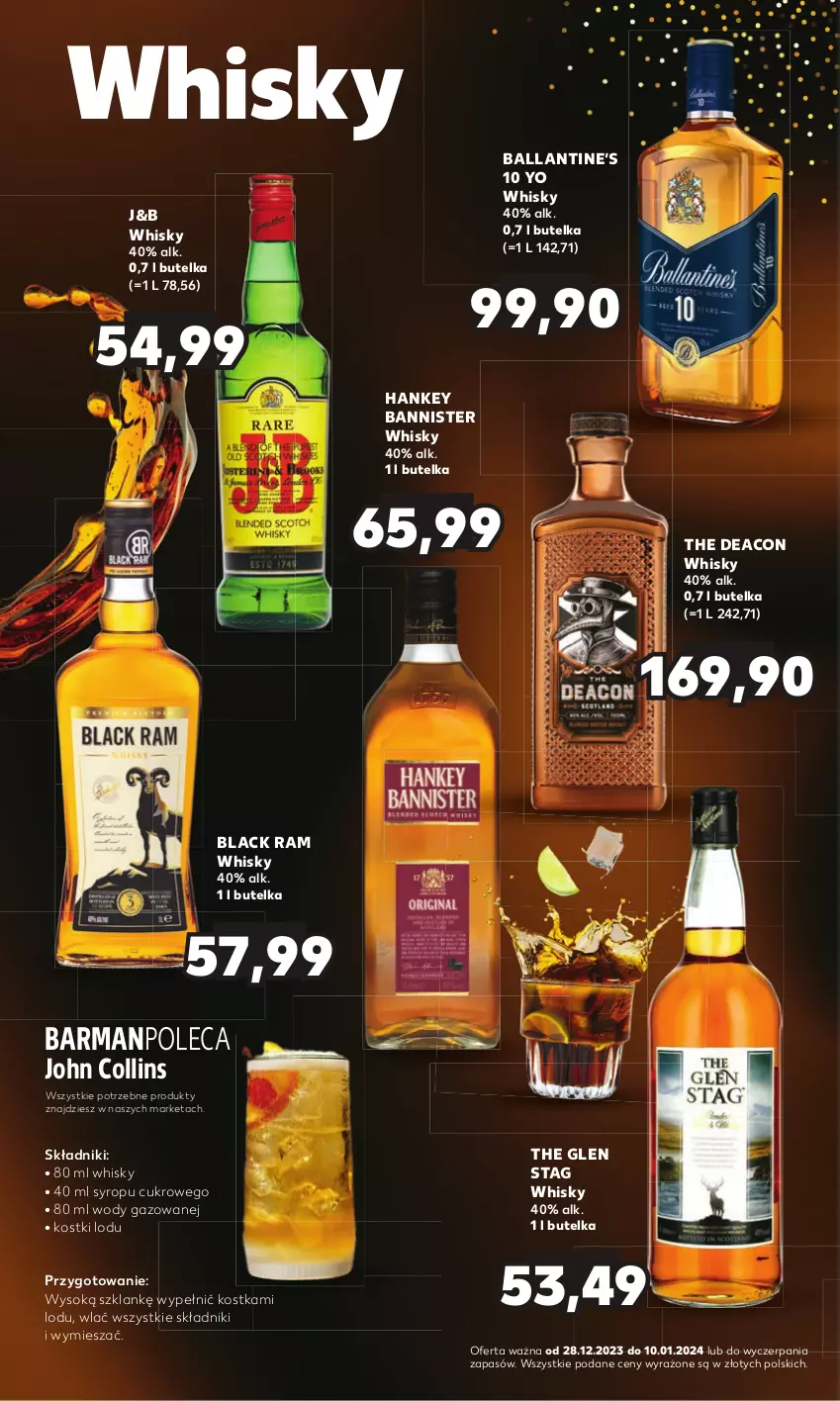 Gazetka promocyjna Kaufland - Barek Kauflandu - ważna 28.12.2023 do 10.01.2024 - strona 8 - produkty: Lack, Sok, Syrop, Whisky