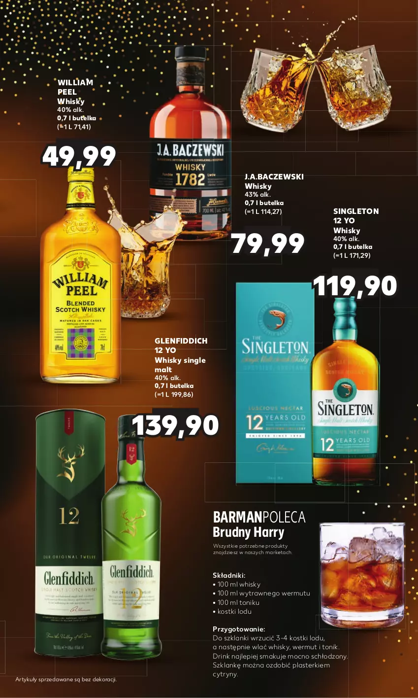 Gazetka promocyjna Kaufland - Barek Kauflandu - ważna 28.12.2023 do 10.01.2024 - strona 9 - produkty: Cytryny, Lanki, Plasterki, Tonik, Whisky