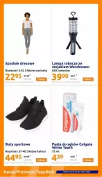 Gazetka promocyjna Action - Gazetka - ważna od 20.02 do 20.02.2024 - strona 16 - produkty: Por, Buty, Stojak, Dres, Sport, Spodnie, Spodnie dresowe, Colgate, Lampa, LG
