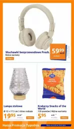Gazetka promocyjna Action - Gazetka - ważna od 20.02 do 20.02.2024 - strona 20 - produkty: Gra, Słuchawki, Słuchawki bezprzewodowe, Lampa, Lampa stołowa, Krakersy
