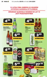Gazetka promocyjna Netto - Od Czwartku - Gazetka - ważna od 03.04 do 03.04.2024 - strona 20 - produkty: Piwa, Piwo, Por, Gin, Gra, Warka, Perła