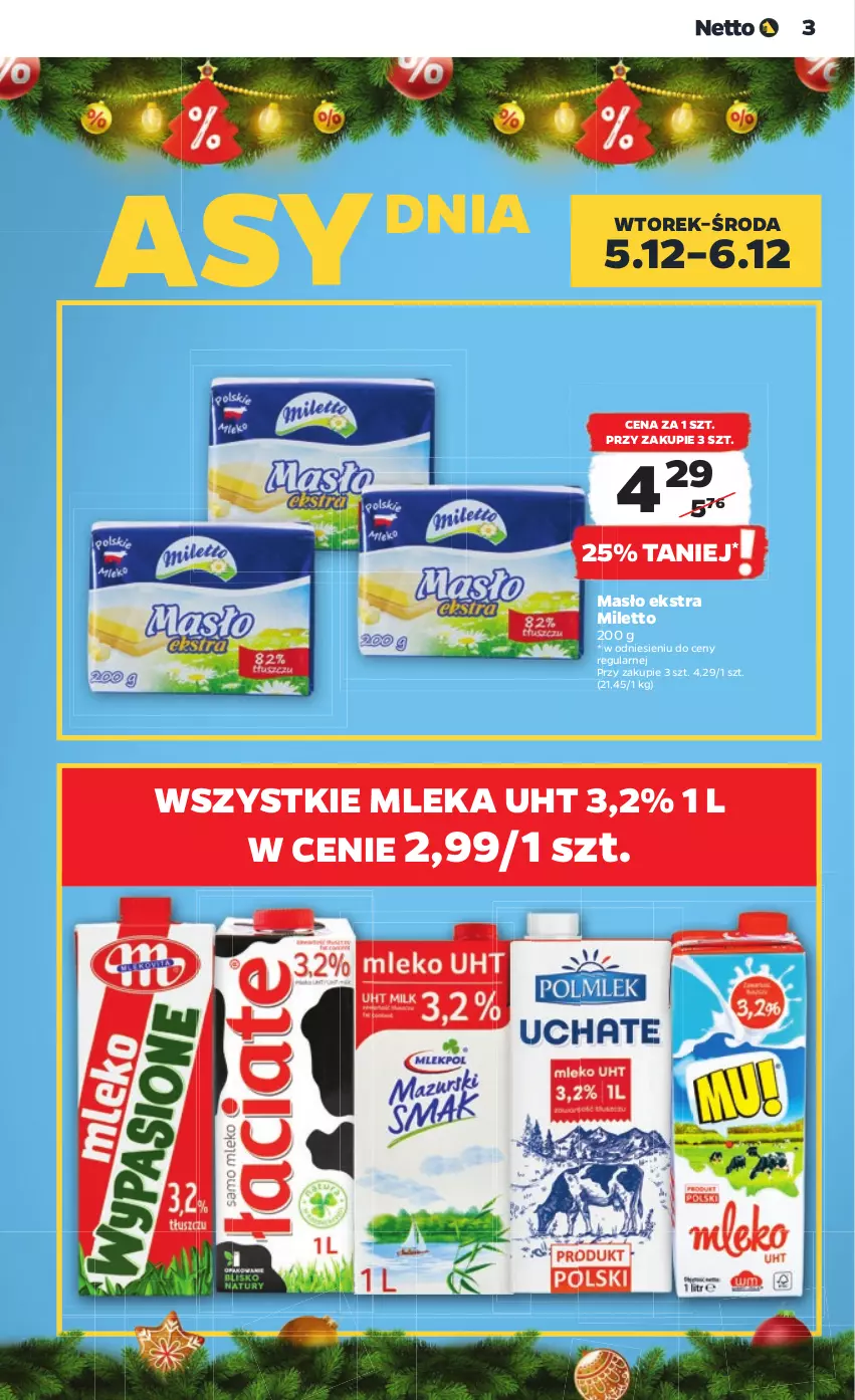 Gazetka promocyjna Netto - Artykuły spożywcze - ważna 04.12 do 10.12.2023 - strona 3 - produkty: Masło