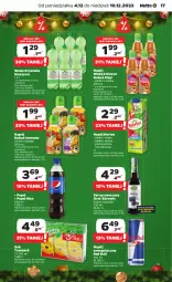 Gazetka promocyjna Netto - Artykuły spożywcze - Gazetka - ważna od 10.12 do 10.12.2023 - strona 17 - produkty: Sok, Mus, Napój energetyczny, Pepsi max, Red Bull, Zdrowie, Pepsi, Tymbark, Syrop, Szyna, Owoce, Kubuś, Woda, Napój, Mięta, Hortex