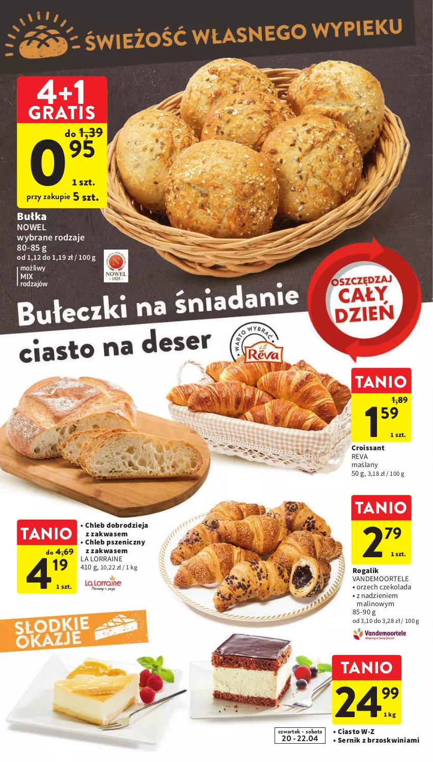 Gazetka promocyjna Intermarche - Gazetka Intermarche - ważna 20.04 do 26.04.2023 - strona 20 - produkty: Bułka, Chleb, Croissant, Czekolada, Gra, Rogal, Ser