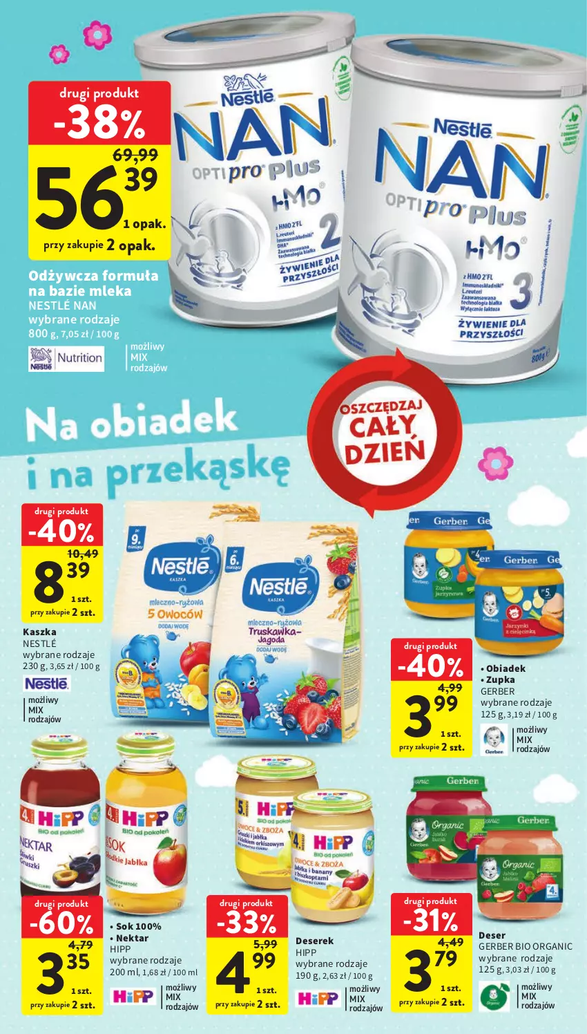 Gazetka promocyjna Intermarche - Gazetka Intermarche - ważna 20.04 do 26.04.2023 - strona 32 - produkty: Deser, Gerber, HiPP, Nektar, Nestlé, Ser, Serek, Sok