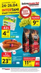 Gazetka promocyjna Intermarche - Gazetka Intermarche - Gazetka - ważna od 26.04 do 26.04.2023 - strona 40 - produkty: Kurczak, Węgiel drzewny, Morliny, Wino, Masło, Kiełbasa