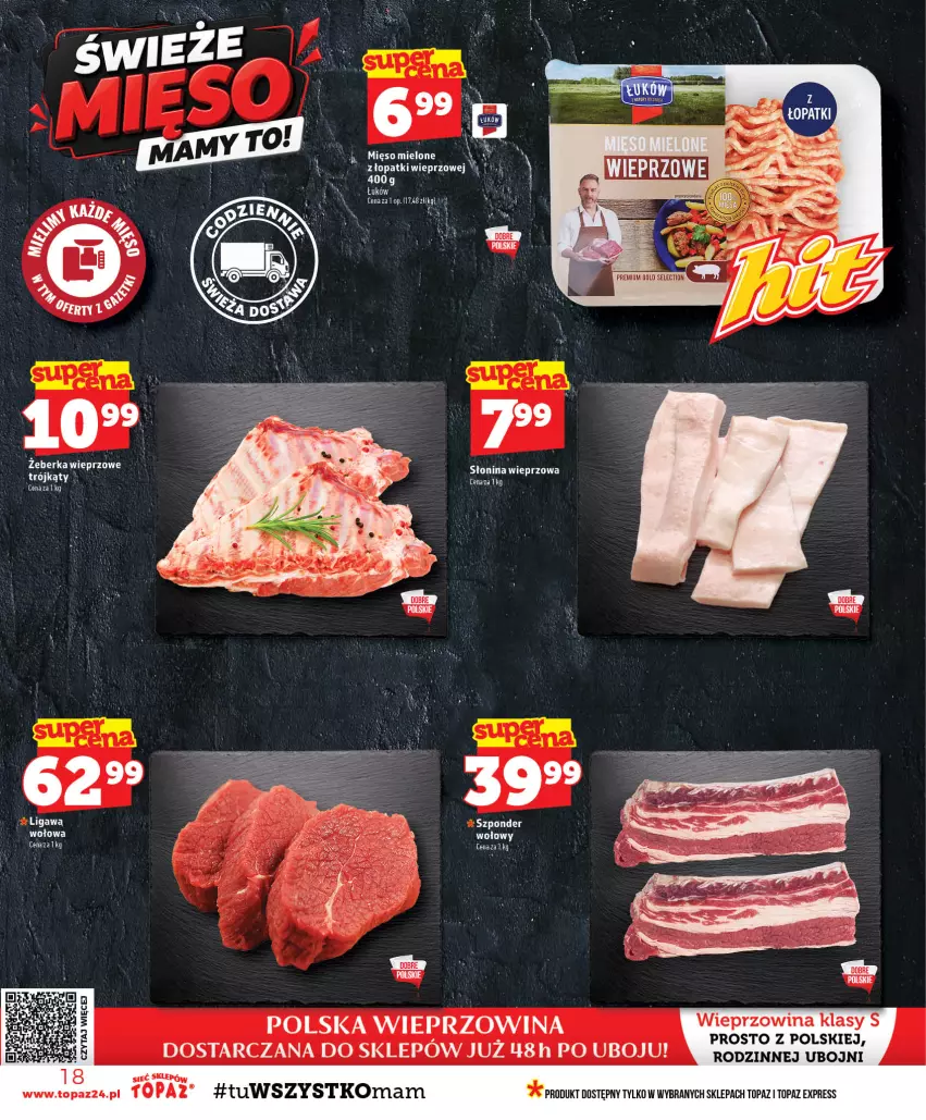 Gazetka promocyjna Topaz - Gazetka - ważna 29.10 do 04.11.2026 - strona 18 - produkty: Top, Wieprzowina