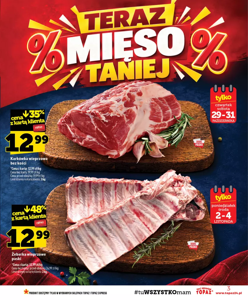 Gazetka promocyjna Topaz - Gazetka - ważna 29.10 do 04.11.2026 - strona 3 - produkty: Top