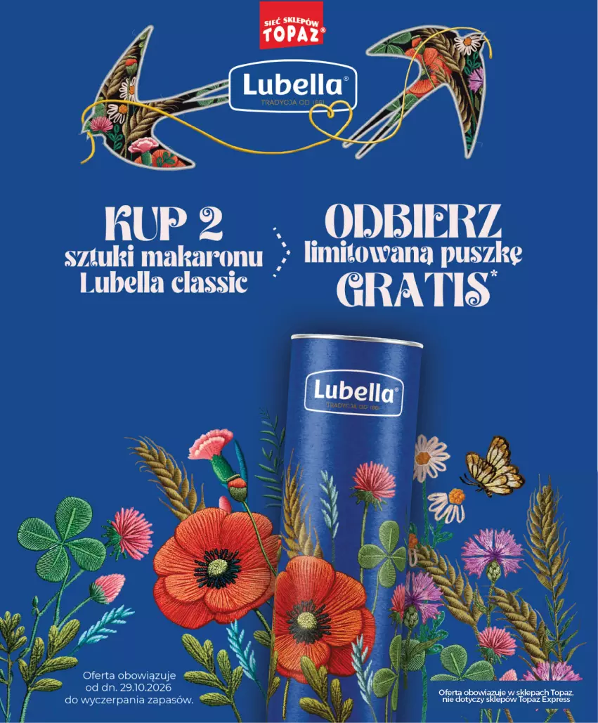 Gazetka promocyjna Topaz - Gazetka - ważna 29.10 do 04.11.2026 - strona 4 - produkty: Bell, Bella, Lubella, Makaron, Top