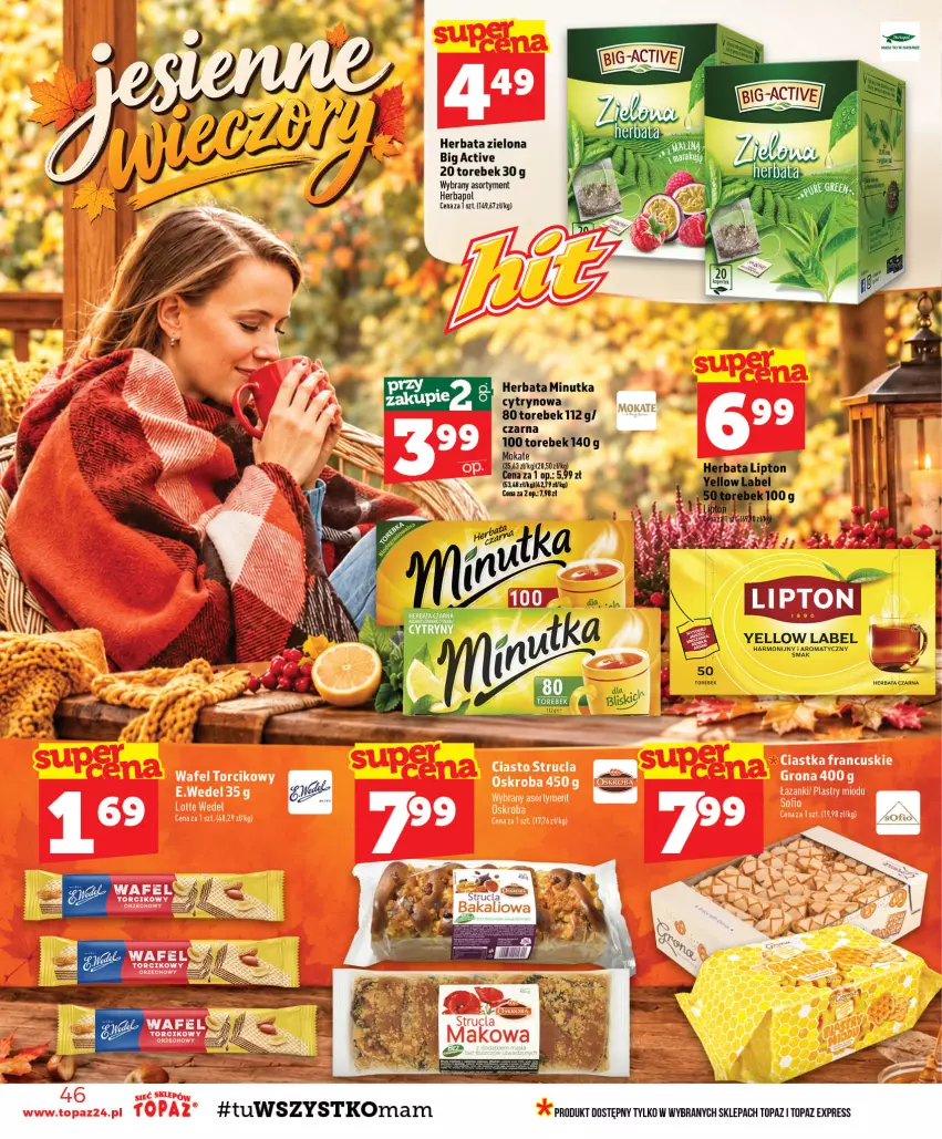 Gazetka promocyjna Topaz - Gazetka - ważna 29.10 do 04.11.2026 - strona 46 - produkty: Herbapol, Herbata, Herbata czarna, Top