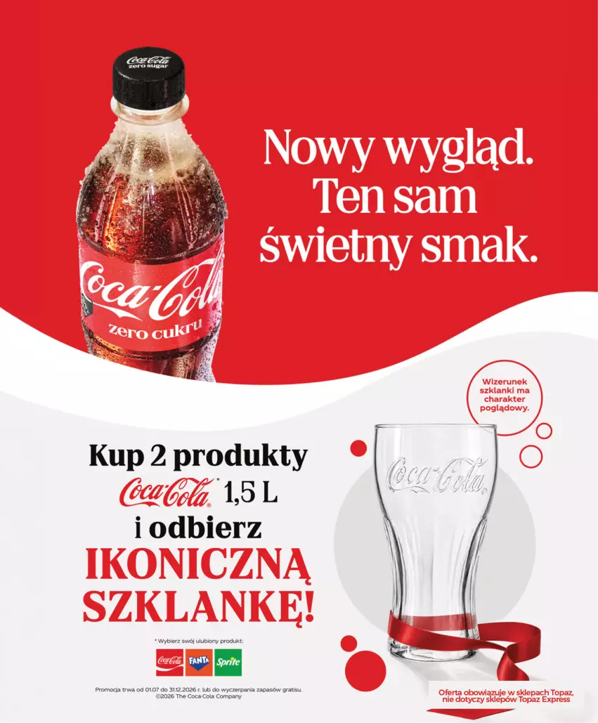 Gazetka promocyjna Topaz - Gazetka - ważna 29.10 do 04.11.2026 - strona 5 - produkty: Coca-Cola, Fa, Fanta, Gra