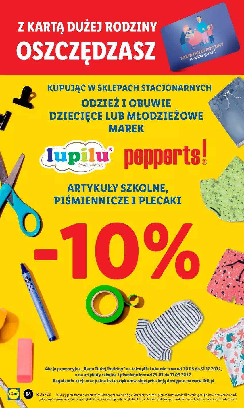 Gazetka promocyjna Lidl - GAZETKA - ważna 08.08 do 13.08.2022 - strona 14 - produkty: Dzieci, Obuwie, Plecak