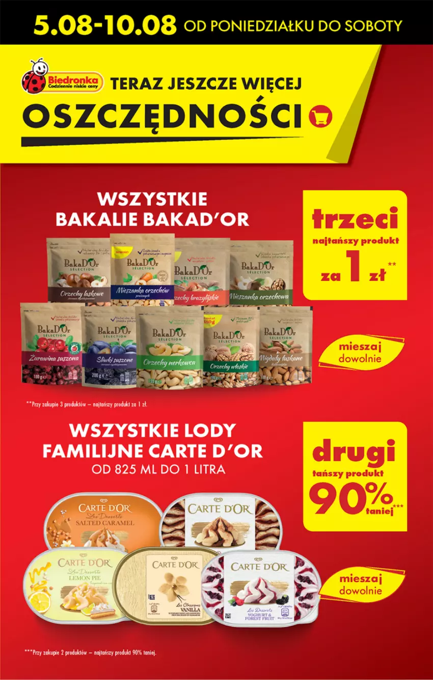 Gazetka promocyjna Biedronka - Od poniedzialku - ważna 05.08 do 10.08.2024 - strona 11 - produkty: Carte d'Or, Fa, Lody, Tera