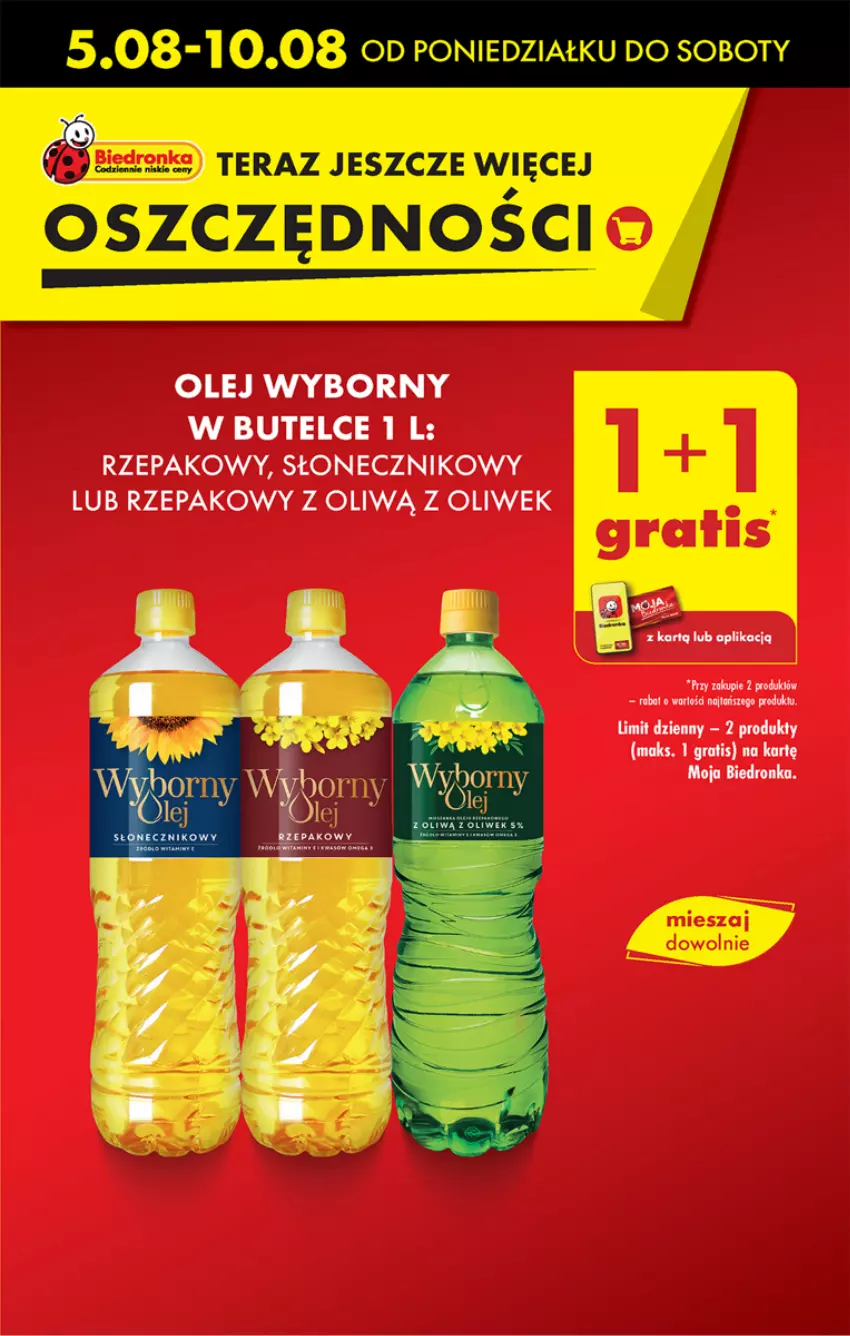 Gazetka promocyjna Biedronka - Od poniedzialku - ważna 05.08 do 10.08.2024 - strona 5 - produkty: Olej, Tera