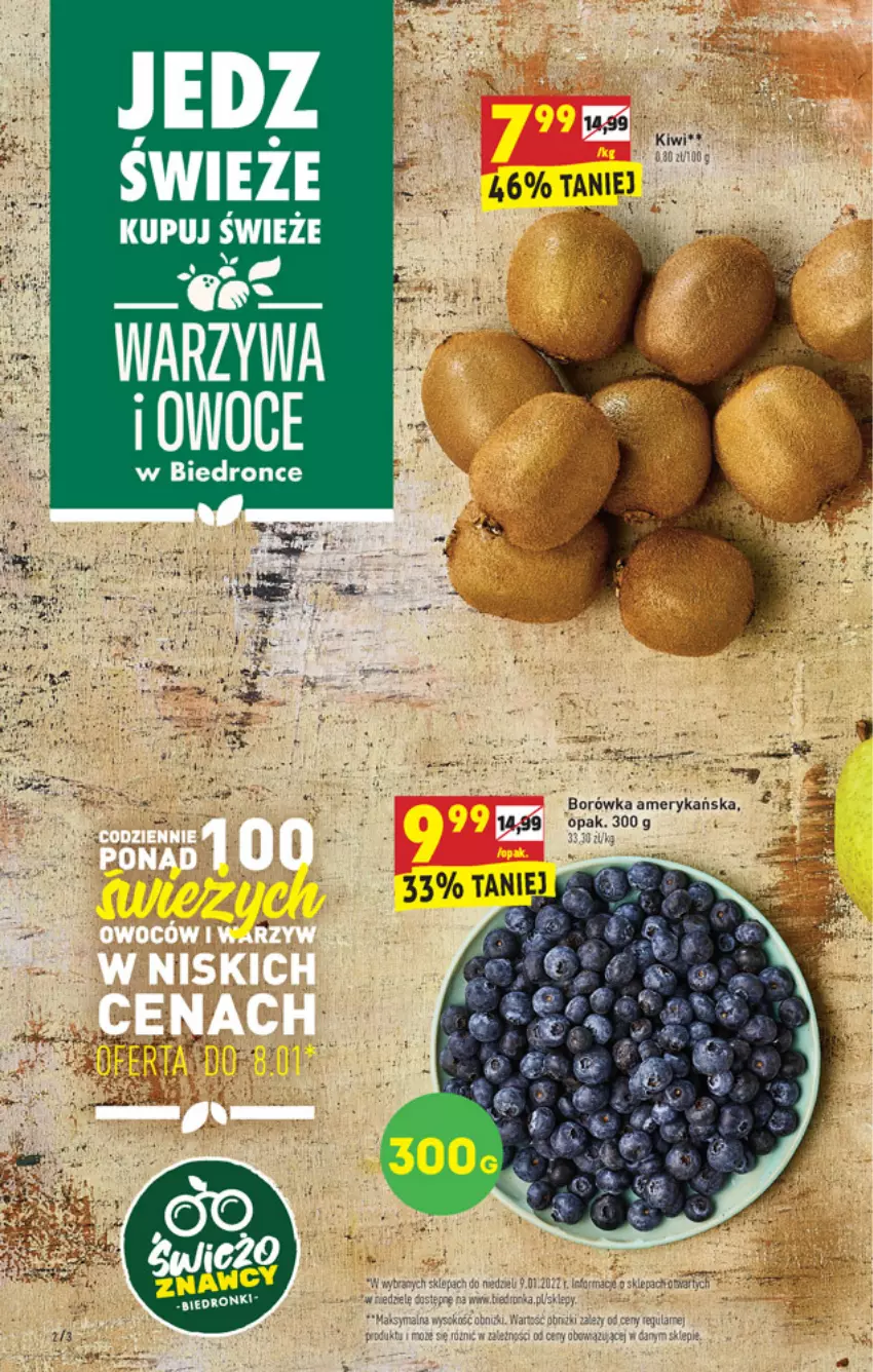 Gazetka promocyjna Biedronka - W tym tygodniu - ważna 07.01 do 08.01.2022 - strona 2 - produkty: Borówka, Borówka amerykańska, Owoce